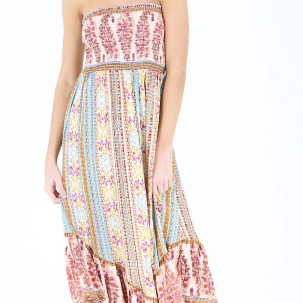 Angie Maxie Dress strapless